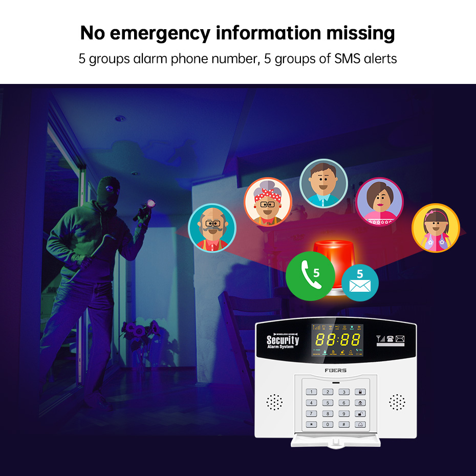 Fuers tuya kit sistema de alar - Home Security Front Door Camera avaliação e preço